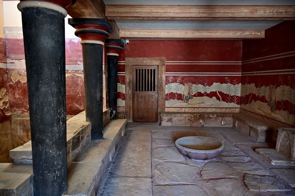 Interior palacio Cnosos